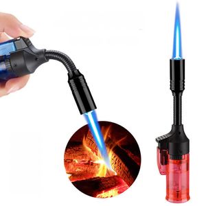 No Gas Lighter Windproof Candle No Gas Stove Torch Turbine Lighter 1300C BBQ Kitchen Cooking Spray Gun Jewelry Metal Welding Lighter NLSM