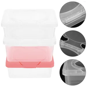 Storage Bottles 3 Pcs Plastic Containers Wipe Case Dust-proof Holder For Bathroom Dispenser Baby Wipes