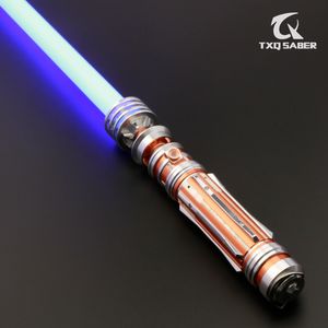 LED Light Sticks TXQSABER Leia Princess Lightsaber Proffie 2.2 Neo Pixel With SD Card Smooth Swing Metal Handle Blade Laser Sword Kids Toys 230901