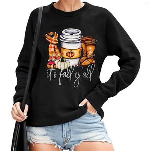 Kvinnors hoodies faller tröja för kvinnor trendiga överdimensionerade söta casual pullover toppar vintage streetwear