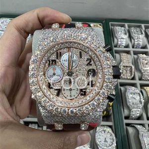 Luxury APS Mens Watch for Designer Ruch Watches Wysokiej jakości Diamond Moissanite Montre Iced Out Automatyczne męskie luksusu i67