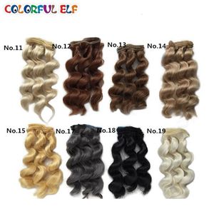 إكسسوارات الدمية 1PCSSLOT 15 سم*100 سم BJD SD DIY CURLY CURLY BERATER DERIGERING DOLL DOLLING CINNARINI Alla ROMANA BJD BJD 230904