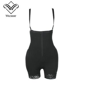 Controle da barriga, mas quadris de bloco de corpo e calça de nádega Treinador da cintura e mulheres acolchoadas de bunda Shapewear com zíper