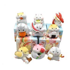 Scatola cieca Super Cute Hamster Clark Box Gioca a Cartoon Cure Desktop Decorazione per auto Figure Toys 230901