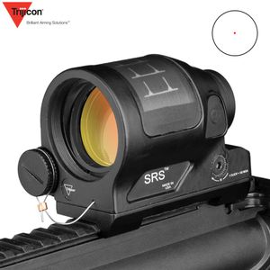 戦術狩り撮影airsoftholosight srs trijicon 1x38密封された反射視線qdマウント付き赤いドットスコープ