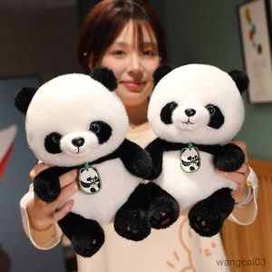 Fyllda plyschdjur 24/30/40/50 cm söt rund fett panda plysch leksak fyllda djur jätte pandor plyschar doll anime mjuka barn leksaker för flickor r230904