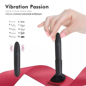 Vibratörler Makyaj Fırçası Vibratör Kadın Mermi G Spot Klitoral Stimülatör Vajinal Masaj Mastürbatörü Yetişkin Kadınlar İçin 18 Seks Oyuncak 230904