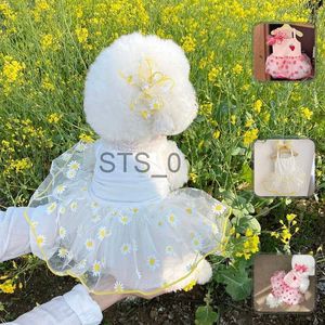 Dog Apparel Pet Princess Dress Summer Spring Cat Fashion Yarn Skirt Small Dog Cute Designer Vest Puppy Sweet Clothes Chihuahua Poodle Yorkie x0904