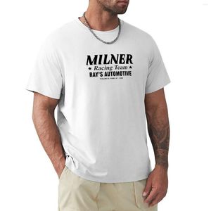 Męskie Polos Milner Racing Team T-shirt czarne koszulki