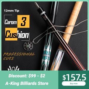 البلياردو إشارات Zokue carom stick 3 وسادة جديلة احترافية البلياردوز البلياردو الكورية cue cue taper 12mm tip 142cm libre cue with case 230901