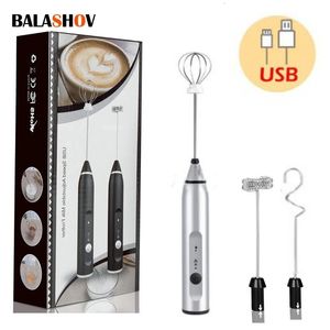 Egg Tools Wireless Milk Frothers Electric Handheld Blender With USB Electrical Mini Coffee Maker Whisk Mixer For Cappuccino Cream 230901