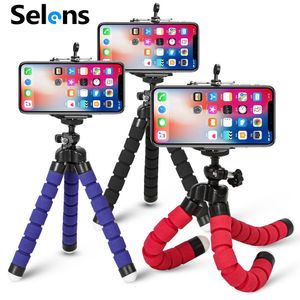 Tripods Tripod dla telefonu elastycznego gąbki Octopus mini statyw do mini aparatu statywu uchwytu na telefon stojak 230904