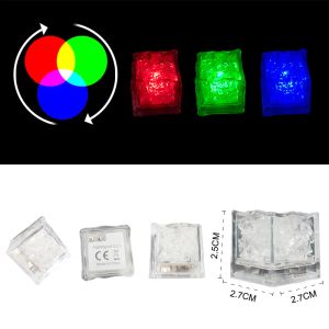 LED LED Ice Cubes Lights Multicolor LED LED SELLED SENSOR CAPES LAMP LED LED GLOW LIGH