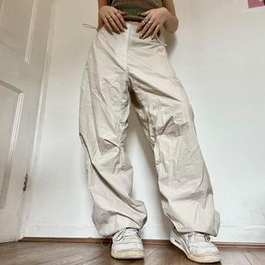 Spodnie damskie Y2K Techwear Spianty Kobiety Streetwear Vintage Casual Worbgy Hip Hop Dance Sport Ubrania joggerowe