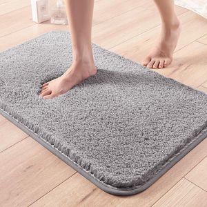 Carpets Super Absorbent Bathroom Mat Rug Non-slip Entrance Doormat Toilet Carpet Quick Drying Floor