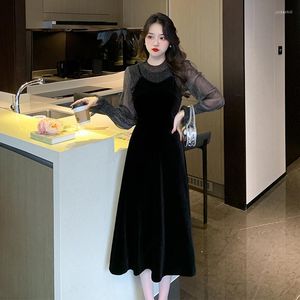 Casual Dresses French Design Feeling Restoring Ancient Ways Velvet Suits Autumn Fashion Light Ripe Age Reduction Wind Two-piece Tide Dress