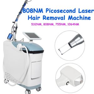 808 Maszyna do usuwania włosów Pico laser Q-Switch Usuń piegi wybielanie 2 w 1 Diode Laser Equipment