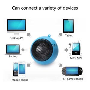 Alto-falantes portáteis Mini alto-falante portátil para viagem com cabo de áudio de 3,5 mm Estéreo Áudio Música MP3 Player para celular Tablet Hamburger Alto-falante HKD230905