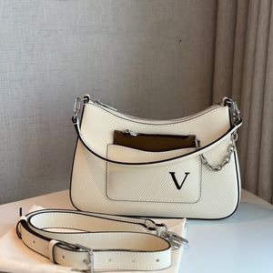 파리 럭셔리 디자이너 클래식 Marelle Crossbody Bag 프랑스 브랜드 멀티 포켓 싱글 가방 패션 새로운 여성 조절 가능한 어깨 끈 겨드랑이 가방 5A