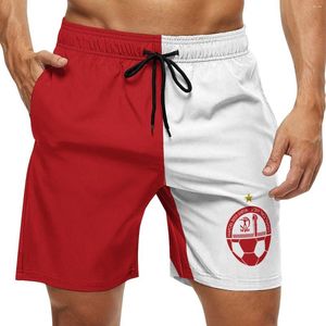 Herren-Shorts Hapoel Beer Sheva Herren-Badehose, Strandhose, schnell trocknend, Kordelzug, elastischer Bund mit Taschen