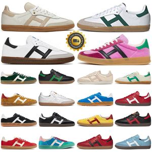 2024 casual shoes for men women gazelle Vegan Black White Gum Pink Velvet Mexico Monogram Red Black mens womens outdoor sneakers sports trainer discount