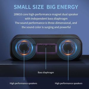 Tragbare Lautsprecher Cyboris S2 Bluetooth -Lautsprecher 20W Audio erweitert ausgezeichneter Bass -Soundbox IPX7 Camping Tragbare Wireless Lautsprecher Box HKD230905