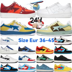 Casual skor röd apa män kvinnor casual skor sneaker mode sk8 sta camo svart vit grön orange kamouflage tränare sport sneakers plattform sko 36-45 euro