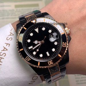 Men Wristwatch Automatic Mechanical Watches Warterproof Watch Stainless Steel 40mm Business Waterproof Montre De Luxe Black ZENP