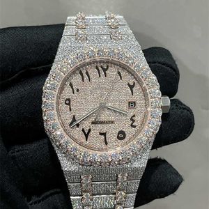 Top Clone Ap Diamond Diamonds Watch Pass Test Quartz Movement vvs Iced Out Sapphire Rose Moissanit Stones Gold Silver Test Diamond t Op Quality Mechanical Out 2to