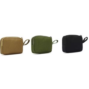 DHL100pcs Coin Purses Oxford Plain Large Capacity Square Wear-Resistant Sport Short Storage Bags Outdoor Mix Color