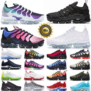 2024 TN Plus TNS Buty do biegania dla mężczyzn Kobiety Triple Blay Cherry Red Blue Hyper Violet Grape Mens Womens Treners Outdoor Sports Sneakers