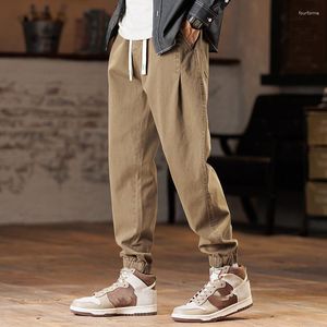 Men's Pants Harajuku Men Harem Jogging Baggy Casual Jogger Black Khaki Cargo Trousers Elastic Waist 2023