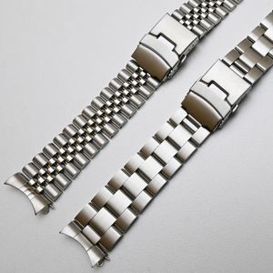 Titta på band Rostfritt stål Watchband Curved End Watch Band Rand SKX009 20mm 22mm handledsbälte armband SILAMP 230905