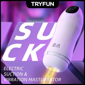 Masturbadores Tryfun Smart Sex Robot para homens oral sugando automático masculino vibração vaginal bolso boquete aquecimento adulto bens para 18 230904