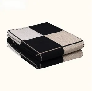 Quatily Letter Blanket Soft Wool Scarf Shawl Portable Warm Plaid Sofa Bed Fleece Spring Autumn Women Throw Blankets