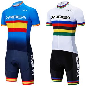 챔피언 팀 2024 Orbea Orca Road Bike Jersey 남성 여성 빠른 드라이 프로 사이클링 저지 Maillot 20D Bibs Shorts Clothing