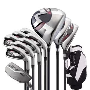 Clubes de golfe RV-8 Conjunto completo MZUNO MEN RV8 Conjunto completo de golfe Driver Fairway Woods Irons Putter Eixo de grafite e bolsa Fotos reais Contate o vendedor