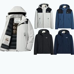 Jaquetas de algodão de inverno masculinas à prova d'água casaco de carga designer marca de luxo logotipo à prova de vento espessado casaco masculino quente de alta qualidade