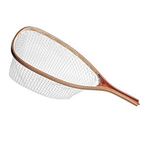 Balıkçılık Aksesuarları SF Fly Landing Net Yumuşak Kauçuk Küçük veya Büyük Örgü Alabalık Yakalama ve Mıknatıs Olmadan Serbest Bırakma