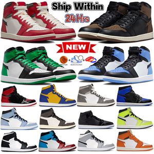 Mens 1 High OG 1s basketball shoes jumpman Palomino UNC toe Lost and found men Sneakers university blue washed black patent bred dark mocha lucky green women Trainers