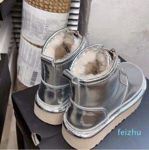 Neumel 플랫폼 Zip Boots 클래식 미니 발목 스노우 부츠 양가죽 깎는 플러시 여성 호주 태즈 태즈 만 겨울 따뜻한 모피 부츠 신발