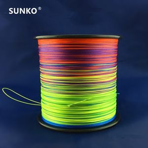 Braid Line 8Strands 300m Sunko Brand Japanese Multifilament PE Material Färgglada flätad fiskelinje18 30 40 50 60 70 80 100 120 140 160LB 230904