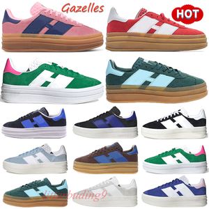 2024 NYA GAZELLE BELDA CASIAL SKORE DESIGNER SNEAKERS KVINNER PINK GUM GUM Lucid Blue Pink Luxury Clear Sky Trainer Gratis frakt