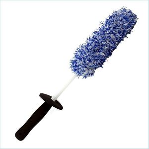 Car Sponge Washing Cleaning Brush Vehicle Tire Effective Soft Wheels Rim Maintenance Flat Professional Accessories Gentle Toolcar Drop Dhwbu