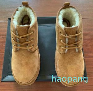 Top Winter Wool Shoe Men Women Boots Neumel Suede Men039s Classic Shoes Newm Series Straps Casual Warm Mini Boot Luxury Chestnu