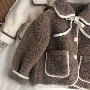 Para baixo casaco casaco cordeiro crianças jaqueta de inverno da criança menina crianças roupas infantil casaco neve terno meninas meninos roupas r230905