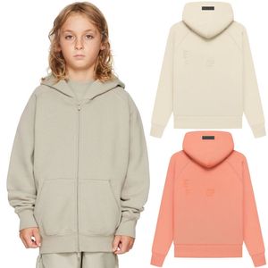 Ess Kids Giyim Erkek Kapşonlu Kazak Ceket Hoodies Kızlar Peluş Sweatshirt Mektubu Tasarımcı Yeni yürümeye başlayan çocuklar üst gevşek ceket çocukları gençlik dışarısı giyin