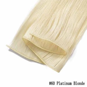 New Products PU Hair Weft Bundles Human Hair Real Natural Hair Seamless Glueless Injected Remy Hair Weave Thick Ends 50g/pcs 100g/lot ALI MAGIC Factory Direct Sales