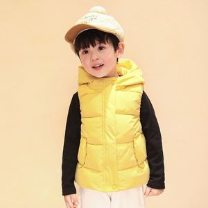 Waistcoat Kids Vest Jackets For Girls Outerwear Winter Thick Plus Velvet Boy Jacket Year Costumes Warm Coats Baby Children Hooded Vest 230904