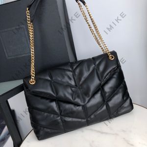 7A Designer Luxury Handbag Women's Bag Purse Square Shoulder Classic Loulou Bag Niki Leather Material stor kapacitet